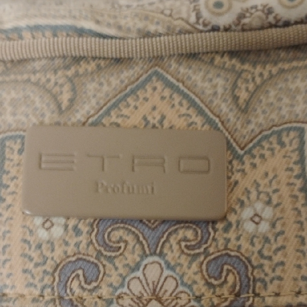 Authentic Etro Paisley Shoulder Bag Beige Gold Designer Boho Chic Handbag - Picture 2 of 8